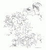 Jonsered LT2113 CM (96061022501) - Lawn & Garden Tractor (2008-09) Ersatzteile CHASSIS ENCLOSURES