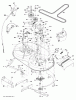 Jonsered LT2114 A (96011030200) - Lawn & Garden Tractor (2011-09) Ersatzteile MOWER DECK / CUTTING DECK