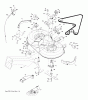 Jonsered LT2114 CA (96061032001) - Lawn & Garden Tractor (2011-09) Ersatzteile MOWER DECK / CUTTING DECK
