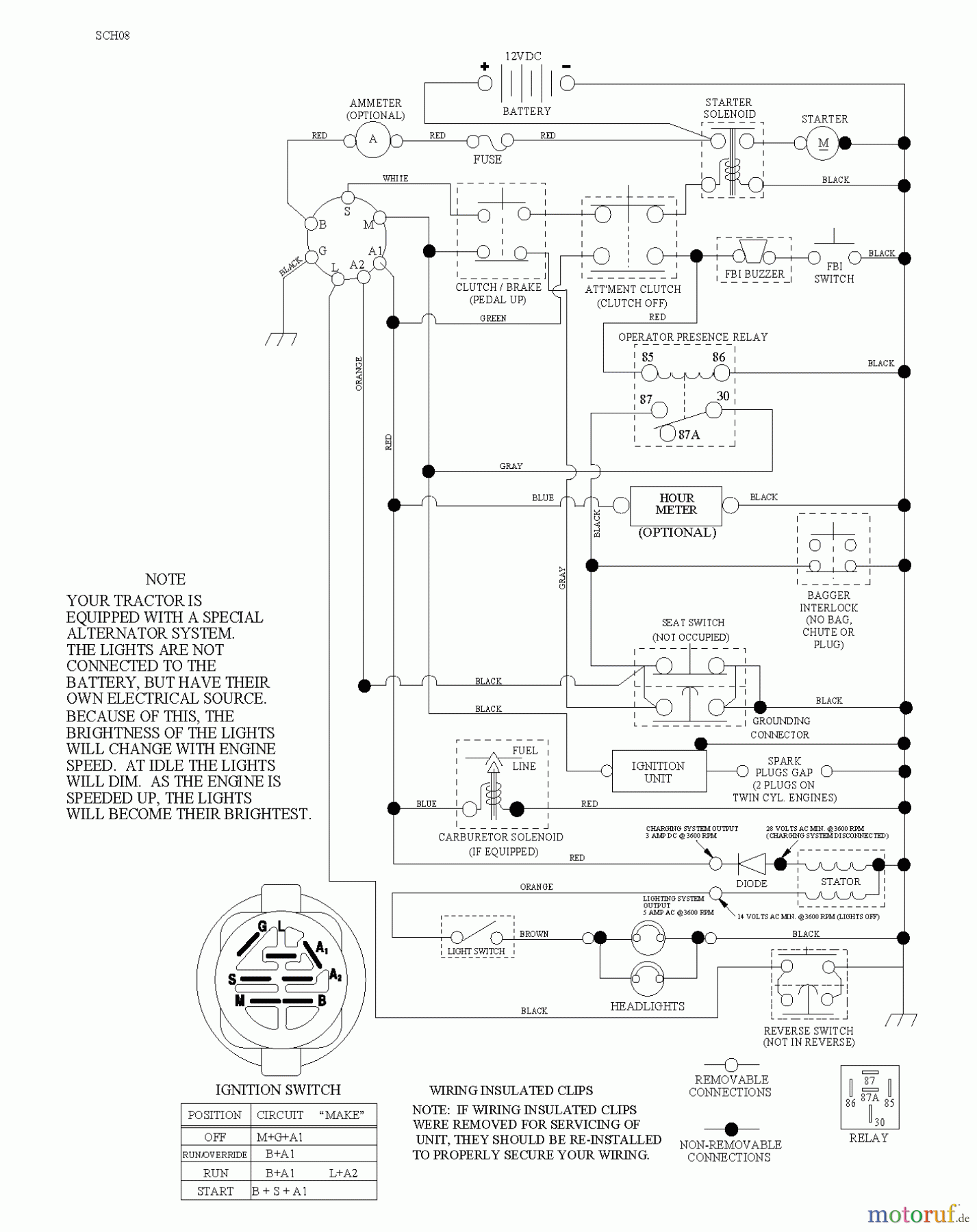 Jonsered Rasen und Garten Traktoren LT2114 CA (96061032002) - Jonsered Lawn & Garden Tractor (2012-08) SCHEMATIC