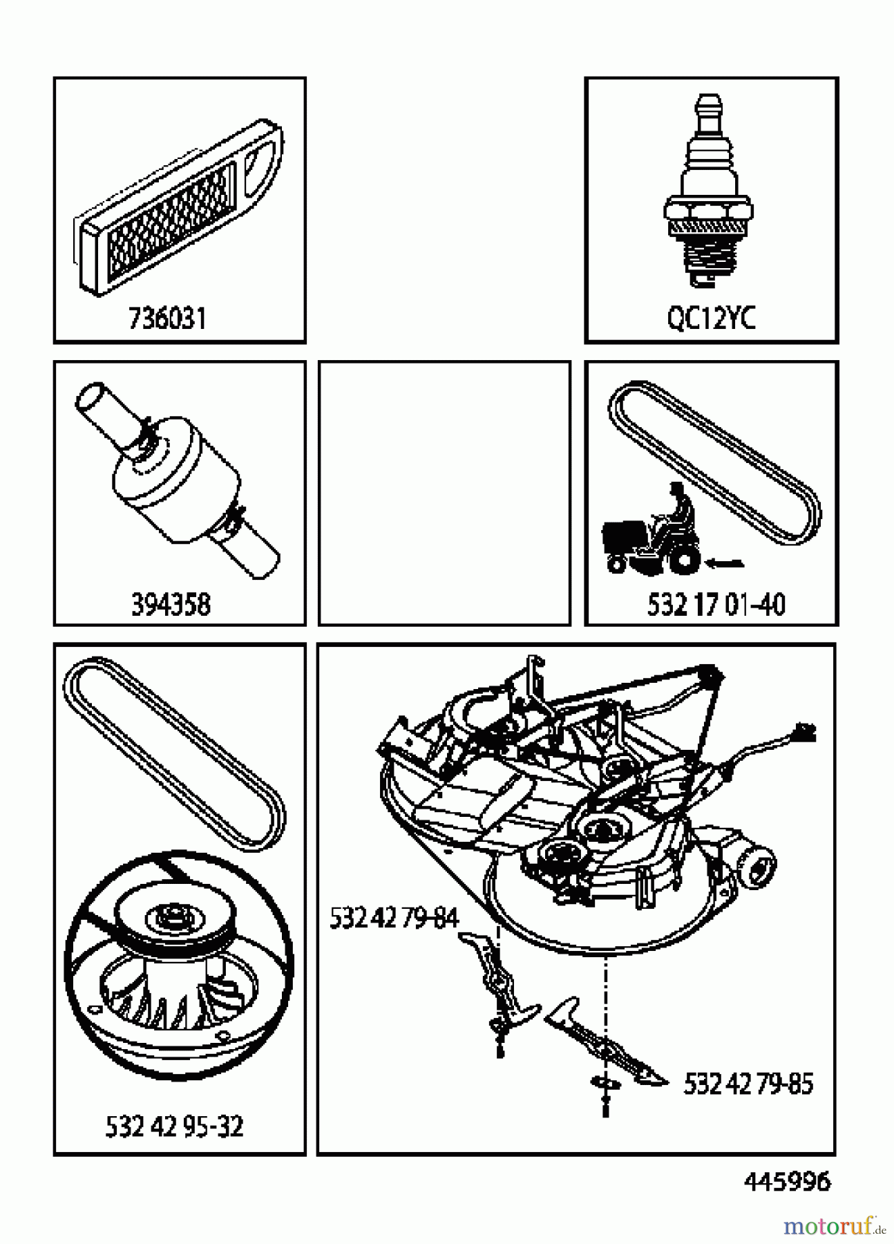 Jonsered Rasen und Garten Traktoren LT2114 CA (96061032002) - Jonsered Lawn & Garden Tractor (2012-08) FREQUENTLY USED PARTS