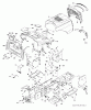 Jonsered LT2114 CA (96061032002) - Lawn & Garden Tractor (2012-08) Ersatzteile CHASSIS ENCLOSURES