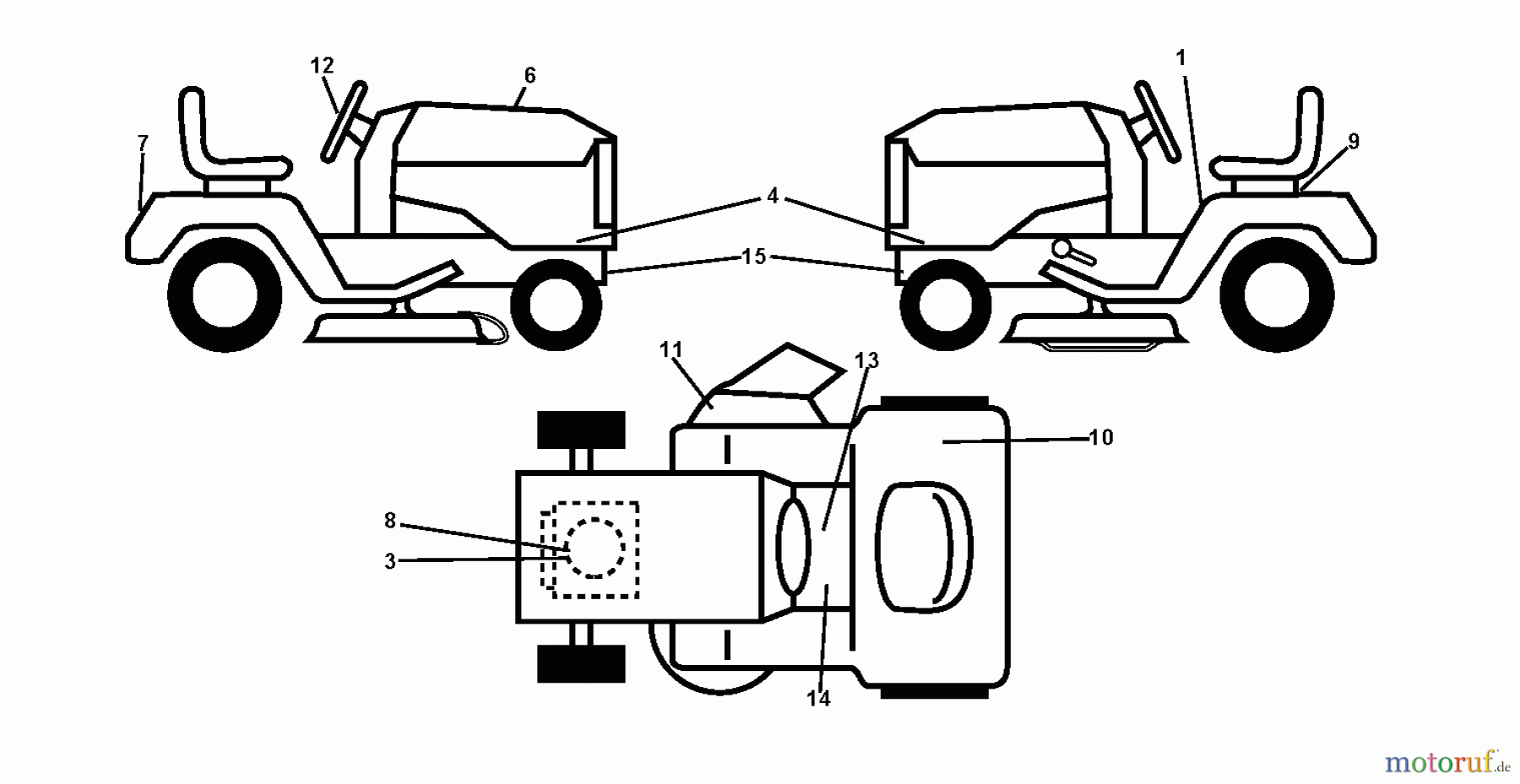 Jonsered Rasen und Garten Traktoren LT2213 (96041007900) - Jonsered Lawn & Garden Tractor (2009-01) DECALS