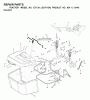 Jonsered ICT13A (JICTH13A, 954130040) - Lawn & Garden Tractor (2000-02) Ersatzteile BAGGER