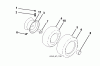 Jonsered LT2213 A (96041015401) - Lawn & Garden Tractor (2010-08) Ersatzteile WHEELS TIRES
