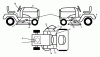 Jonsered LT2213 A (96041015403) - Lawn & Garden Tractor (2012-08) Ersatzteile DECALS