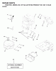Jonsered ICT13A (JICTH13B, 954130040) - Lawn & Garden Tractor (2000-04) Ersatzteile ENGINE CUTTING EQUIPMENT