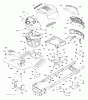 Jonsered LT2213 A (96041015404) - Lawn & Garden Tractor (2013-05) Ersatzteile CHASSIS ENCLOSURES
