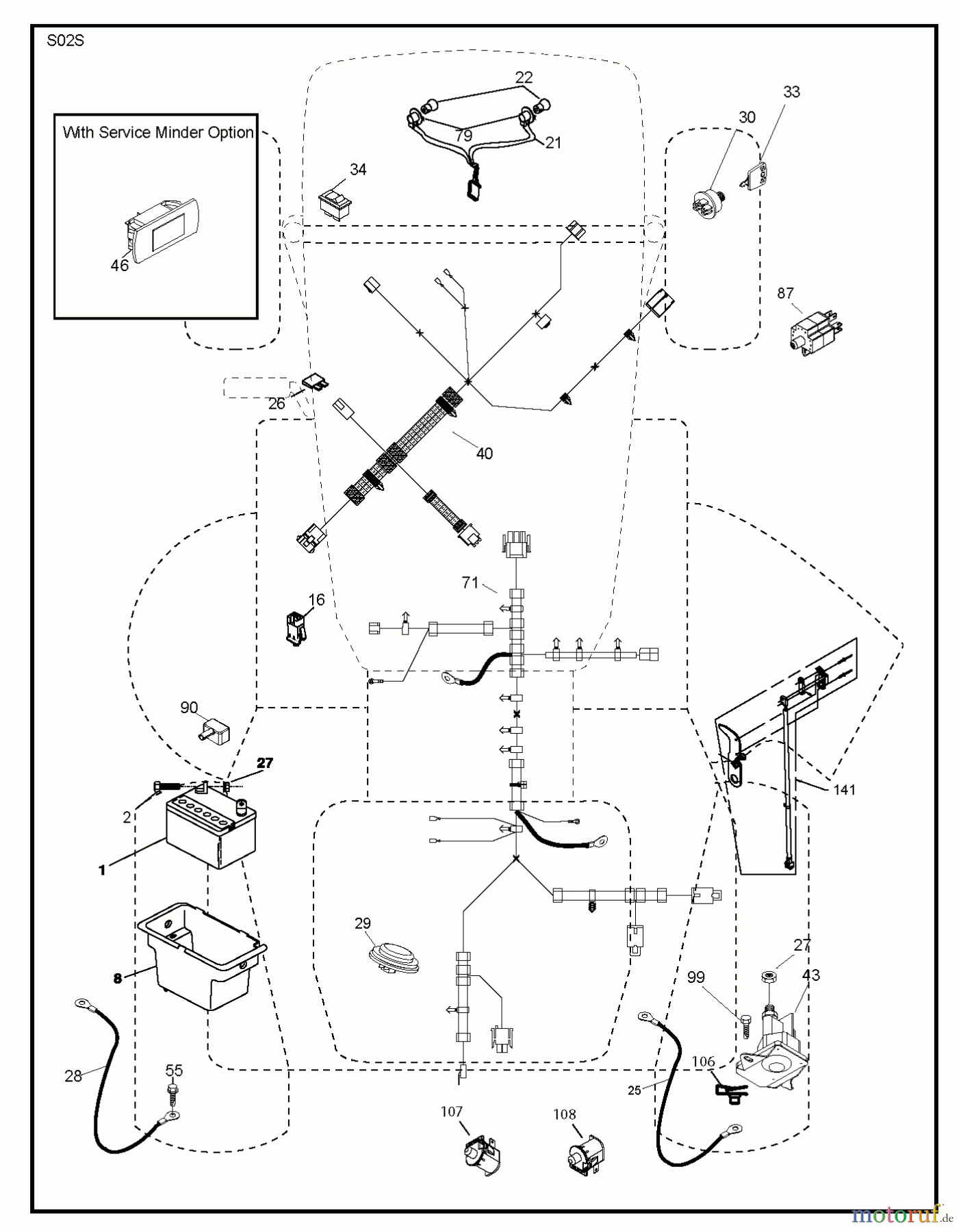 Jonsered Rasen und Garten Traktoren LT2213 CA (96041009000) - Jonsered Lawn & Garden Tractor (2009-01) ELECTRICAL