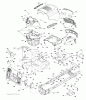 Jonsered LT2213 CA (96051001004) - Lawn & Garden Tractor (2013-05) Ersatzteile CHASSIS ENCLOSURES