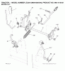 Jonsered LT2216 (96041003104) - Lawn & Garden Tractor (2007-10) Ersatzteile MOWER LIFT / DECK LIFT