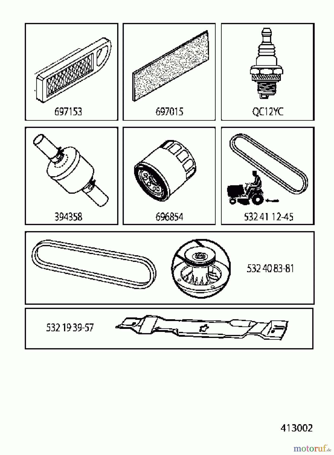 Jonsered Rasen und Garten Traktoren LT2216 (96041003202) - Jonsered Lawn & Garden Tractor (2007-10) FREQUENTLY USED PARTS