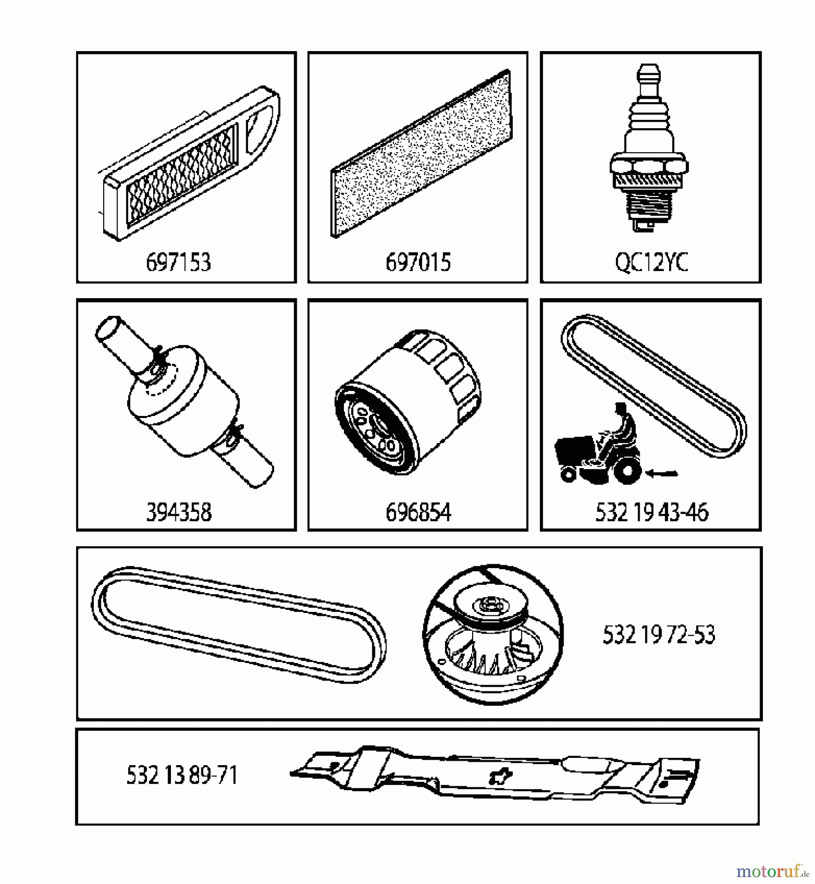 Jonsered Rasen und Garten Traktoren LT2216 (96041004202) - Jonsered Lawn & Garden Tractor (2007-10) FREQUENTLY USED PARTS