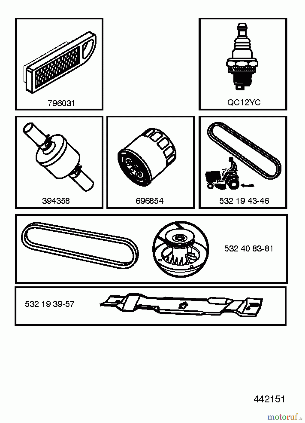  Jonsered Rasen  und Garten Traktoren LT2216 (96041010107) - Jonsered Lawn & Garden Tractor (2013-05) FREQUENTLY USED PARTS