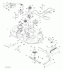 Jonsered LT2216 (96041010105) - Lawn & Garden Tractor (2011-07) Ersatzteile MOWER DECK / CUTTING DECK