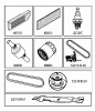 Jonsered LT2216 (96041010203) - Lawn & Garden Tractor (2010-08) Ersatzteile FREQUENTLY USED PARTS