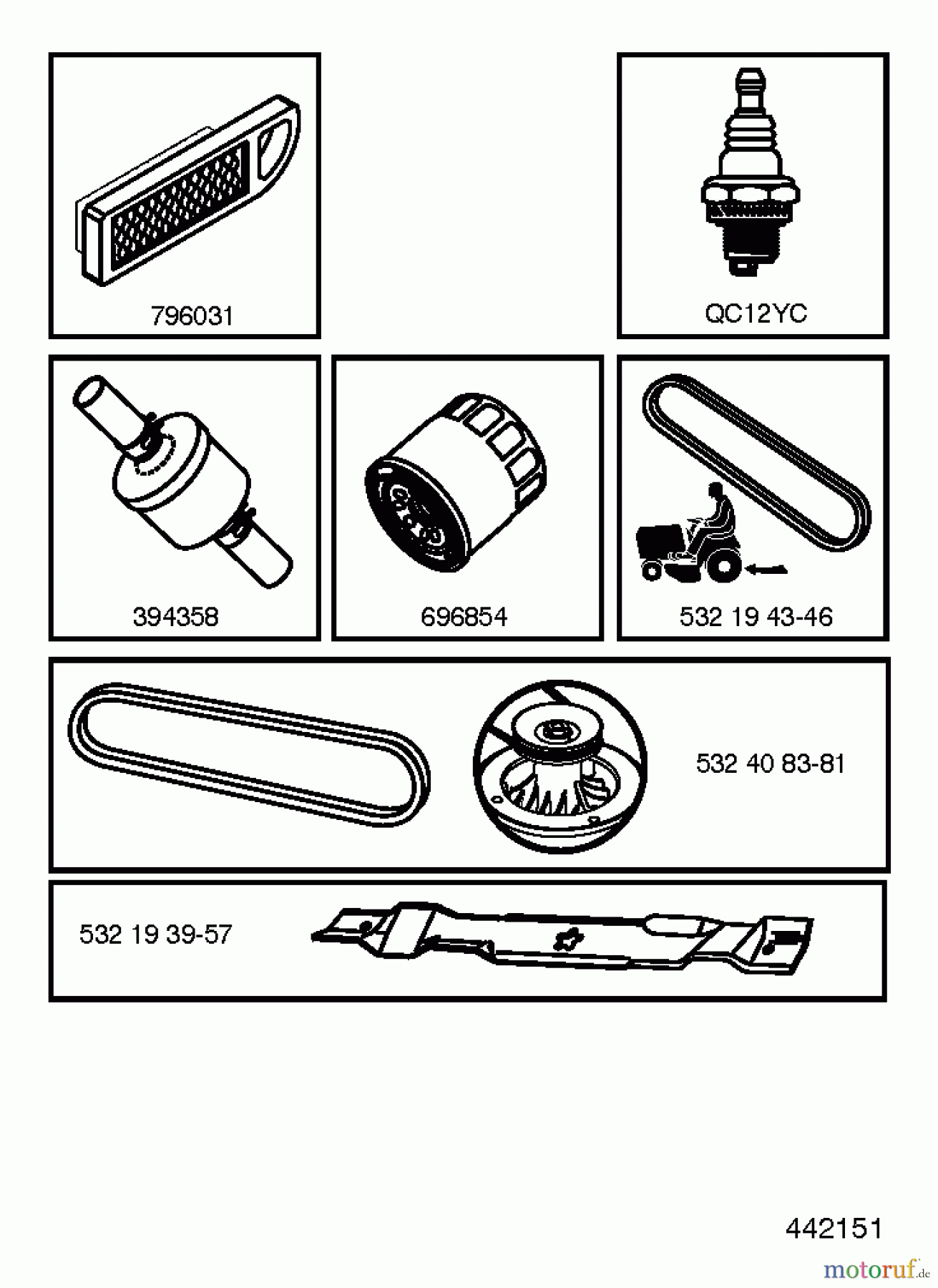 Jonsered Rasen und Garten Traktoren LT2216 (96041010206) - Jonsered Lawn & Garden Tractor (2012-08) FREQUENTLY USED PARTS