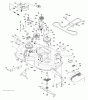 Jonsered LT2216 (96041011202) - Lawn & Garden Tractor (2010-03) Ersatzteile MOWER DECK / CUTTING DECK