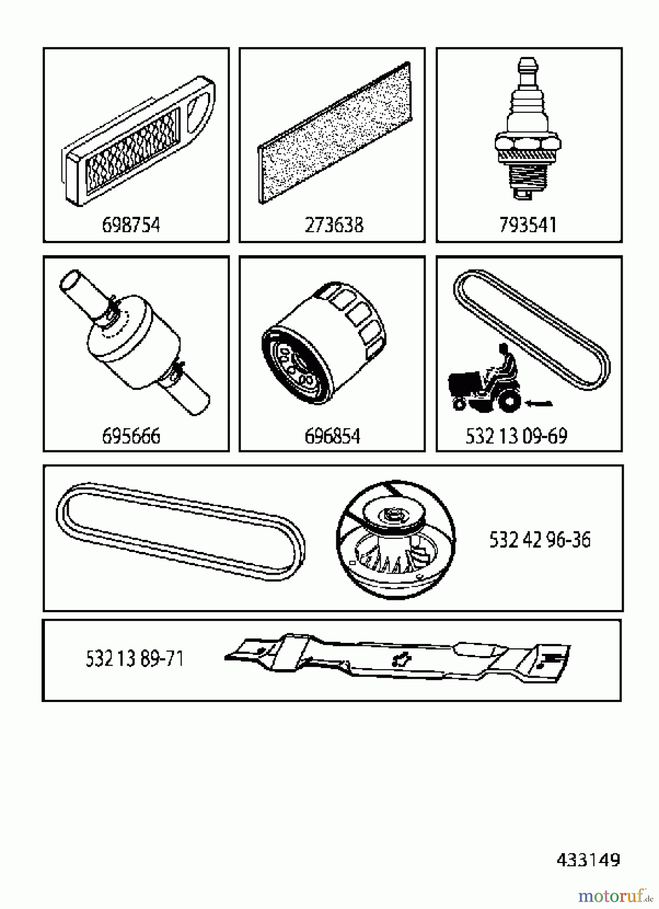 Jonsered Rasen und Garten Traktoren LT2216 A2 (96041015601) - Jonsered Lawn & Garden Tractor (2010-09) FREQUENTLY USED PARTS