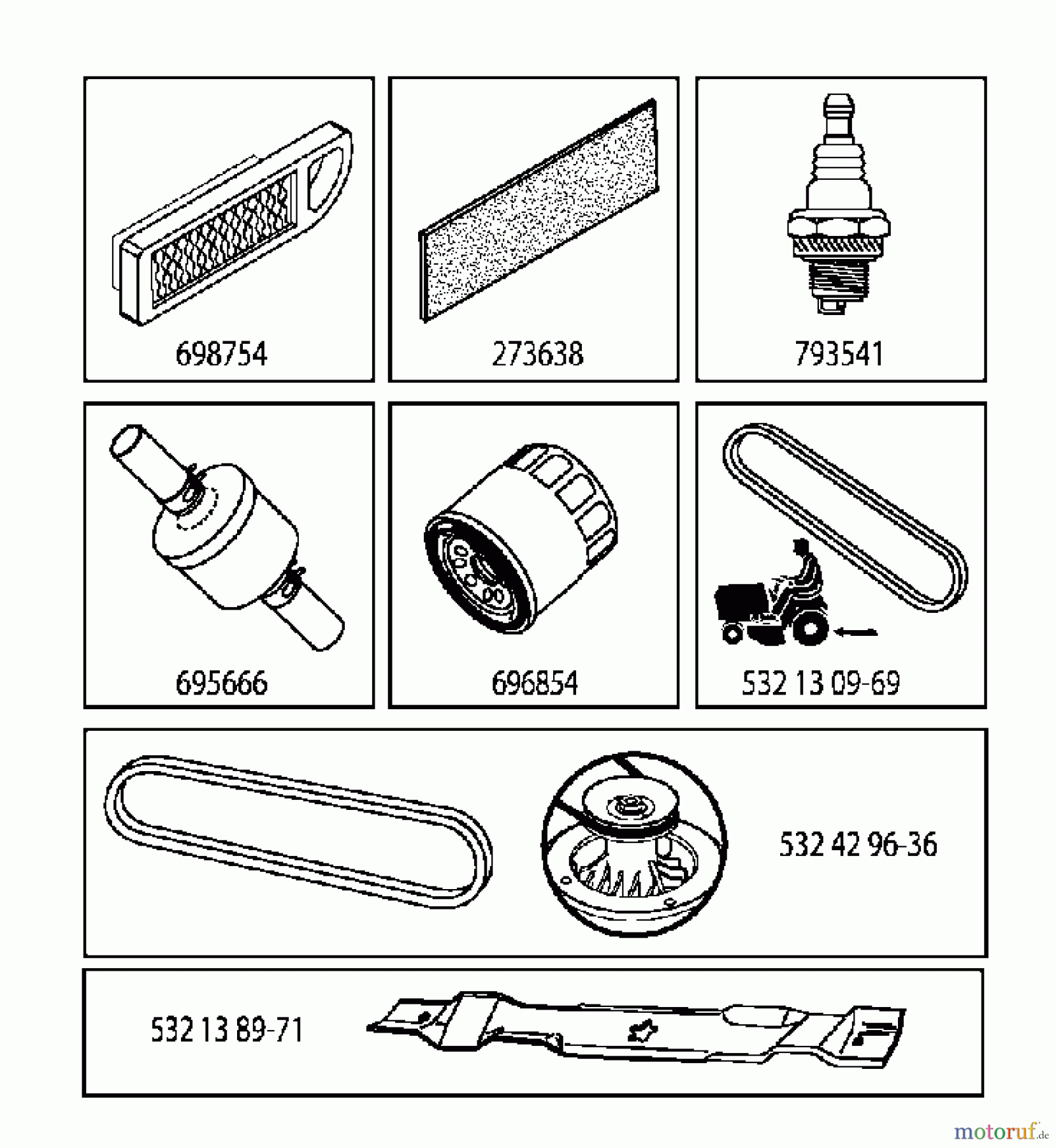  Jonsered Rasen  und Garten Traktoren LT2317 A2 (96041026100) - Jonsered Lawn & Garden Tractor (2011-09) FREQUENTLY USED PARTS
