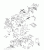 Jonsered LT2216 CM (96061027000) - Lawn & Garden Tractor (2010-01) Ersatzteile CHASSIS ENCLOSURES