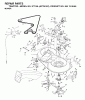Jonsered ICT14A (JICTH14C, 954130065) - Lawn & Garden Tractor (2002-03) Ersatzteile MOWER DECK / CUTTING DECK