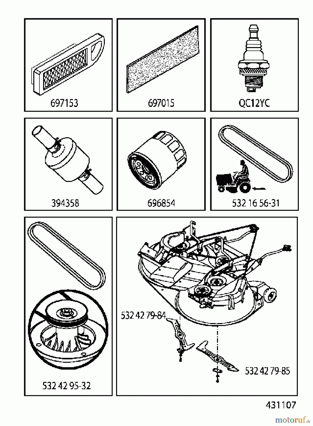 Jonsered Rasen und Garten Traktoren LT2216 CM (96061027000) - Jonsered Lawn & Garden Tractor (2010-01) FREQUENTLY USED PARTS