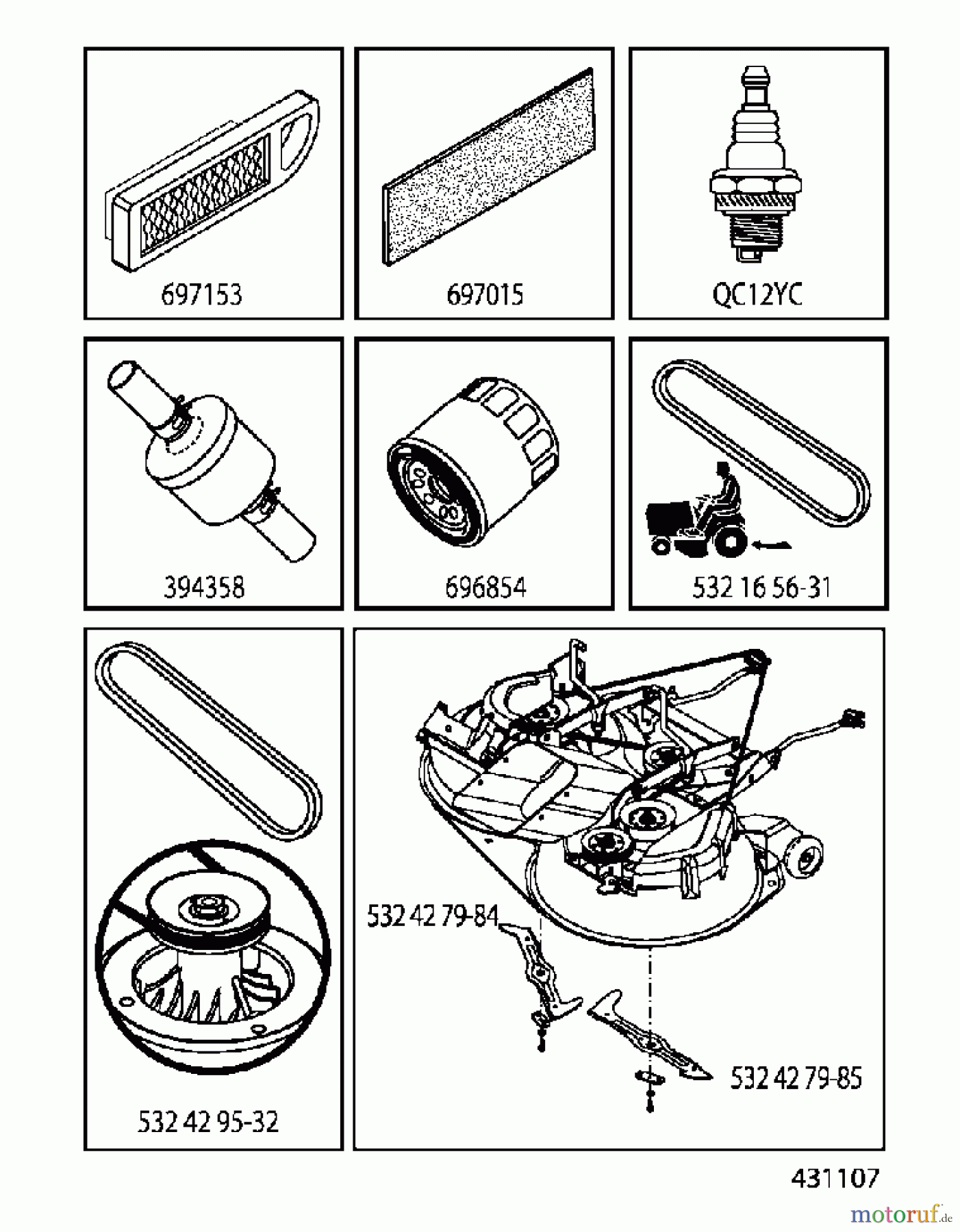 Jonsered Rasen und Garten Traktoren LT2216 CM (96061027101) - Jonsered Lawn & Garden Tractor (2010-03) FREQUENTLY USED PARTS