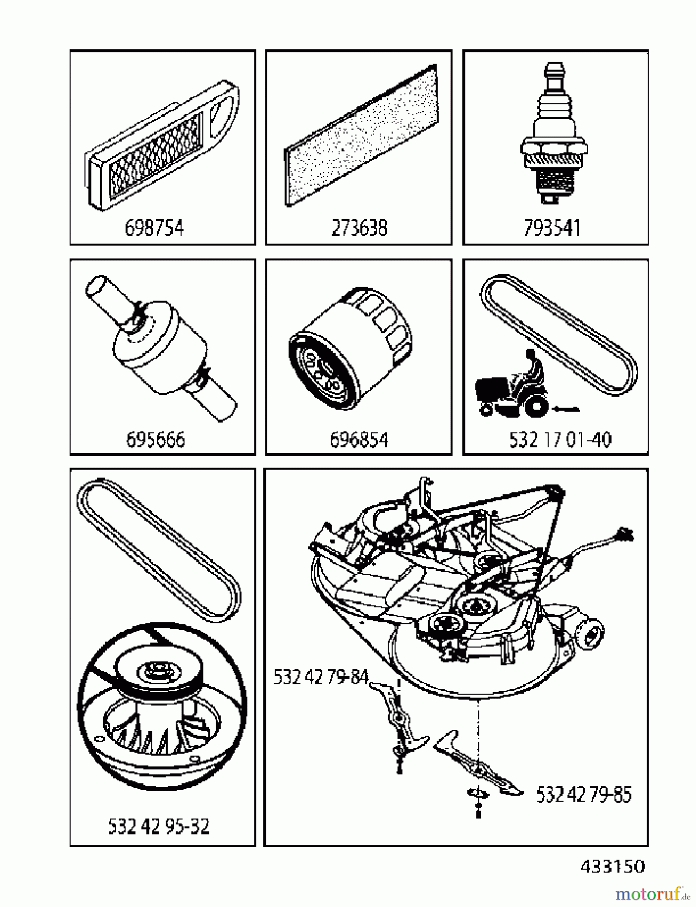 Jonsered Rasen und Garten Traktoren LT2216 CMA2 (96061028200) - Jonsered Lawn & Garden Tractor (2010-01) FREQUENTLY USED PARTS