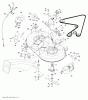 Jonsered LT2216 CMA2 (96061028200) - Lawn & Garden Tractor (2010-01) Ersatzteile MOWER DECK / CUTTING DECK