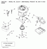 Jonsered LT2217 A (96041003402) - Lawn & Garden Tractor (2008-02) Ersatzteile ENGINE