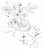 Jonsered LT2217 A (96041005700) - Lawn & Garden Tractor (2007-04) Ersatzteile MOWER DECK / CUTTING DECK