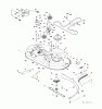 Jonsered LT2217 A (96041005701) - Lawn & Garden Tractor (2009-03) Ersatzteile MOWER DECK / CUTTING DECK