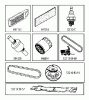 Jonsered LT2217 A (96041010303) - Lawn & Garden Tractor (2010-10) Ersatzteile FREQUENTLY USED PARTS
