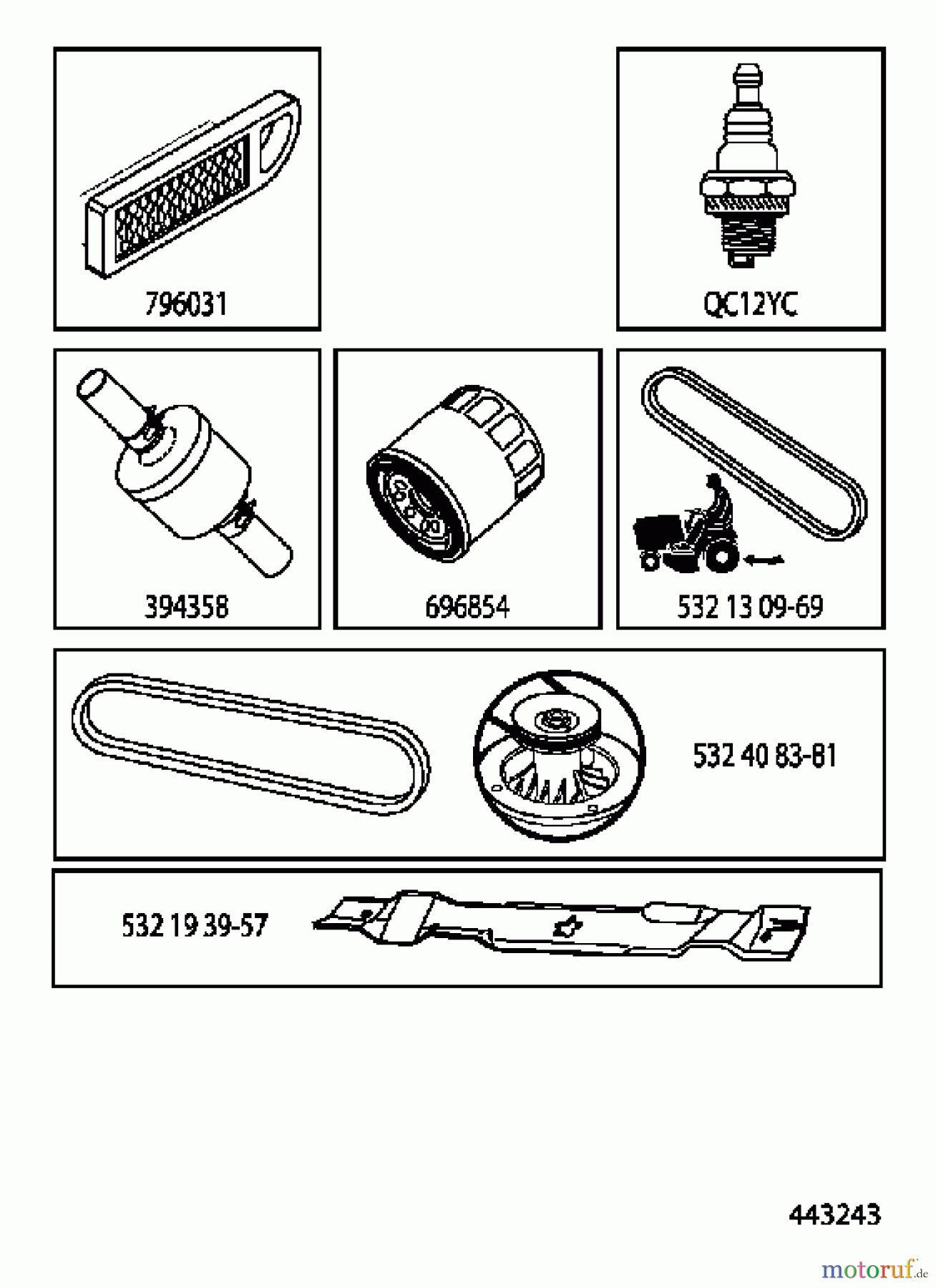 Jonsered Rasen und Garten Traktoren LT2217 A (96041010304) - Jonsered Lawn & Garden Tractor (2011-04) ACCESSORIES