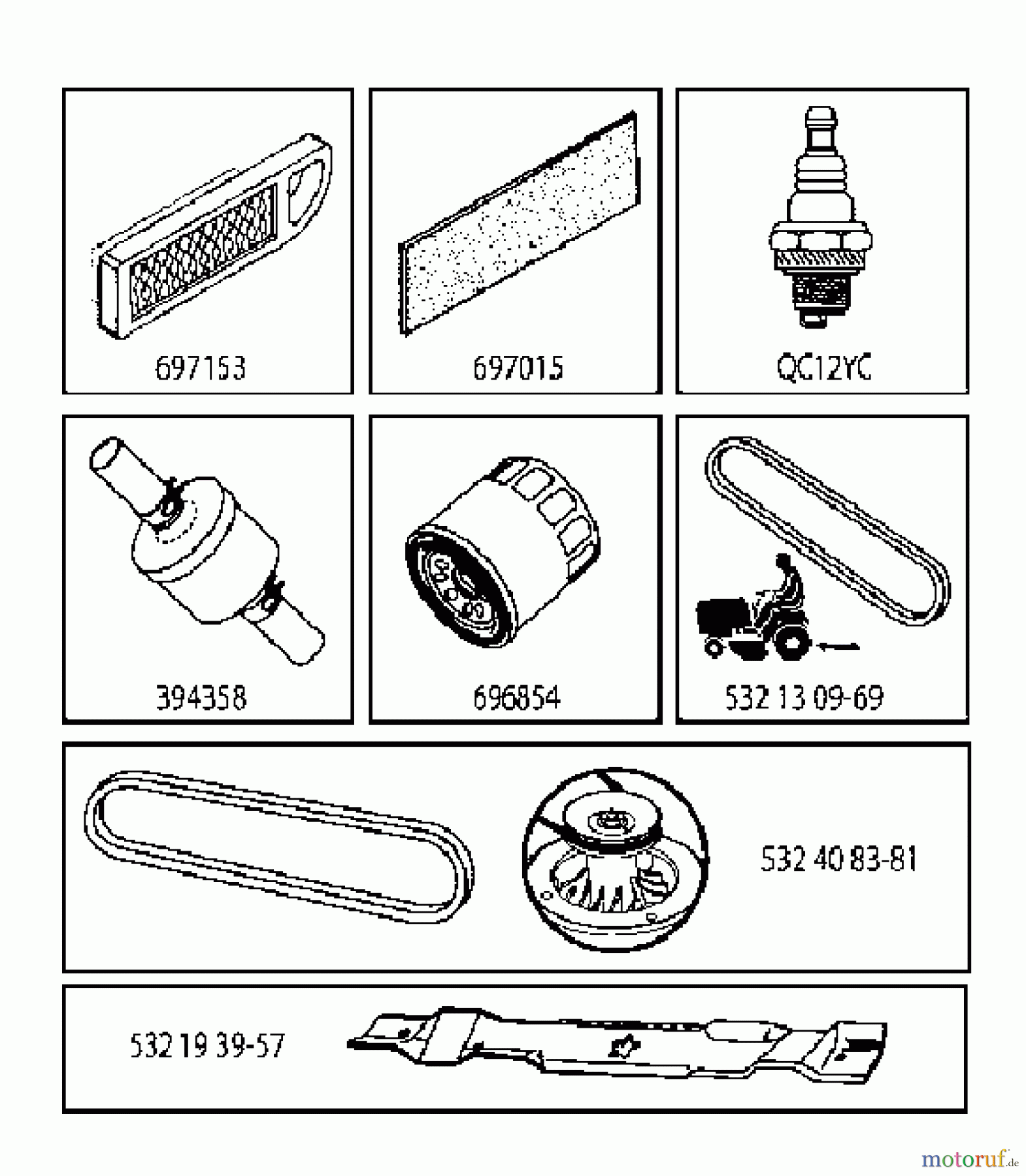Jonsered Rasen und Garten Traktoren LT2217 A (96041010401) - Jonsered Lawn & Garden Tractor (2010-01) FREQUENTLY USED PARTS