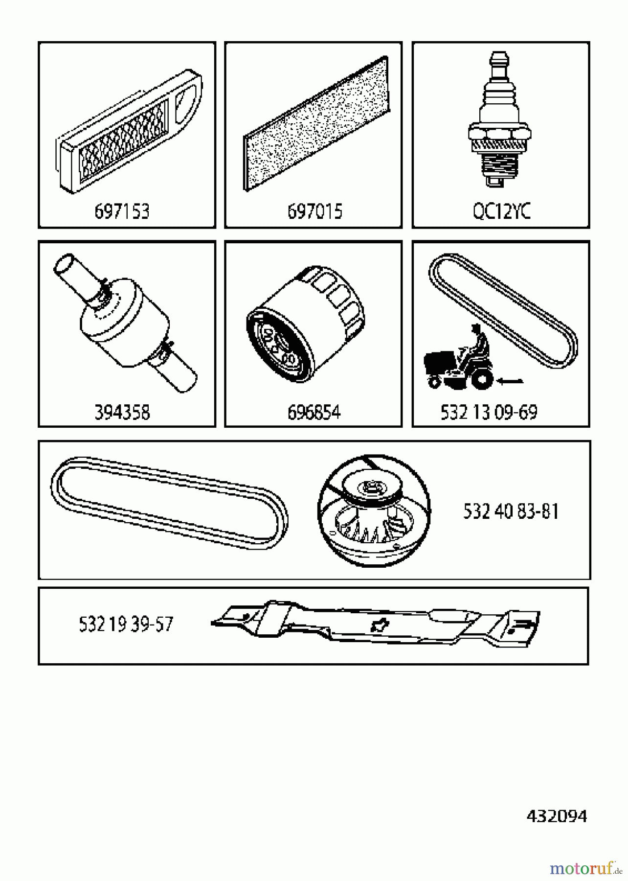  Jonsered Rasen  und Garten Traktoren LT2217 A (96041010403) - Jonsered Lawn & Garden Tractor (2010-08) ACCESSORIES