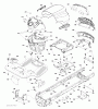 Jonsered LT2217 A (96041010404) - Lawn & Garden Tractor (2011-04) Ersatzteile CHASSIS ENCLOSURES