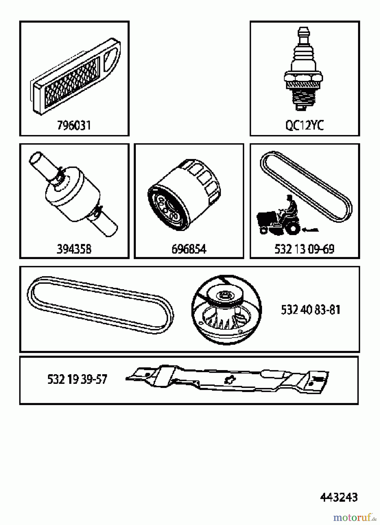  Jonsered Rasen  und Garten Traktoren LT2217 A (96041010405) - Jonsered Lawn & Garden Tractor (2011-08) ACCESSORIES