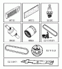 Jonsered LT2217 A (96041011300) - Lawn & Garden Tractor (2009-01) Ersatzteile FREQUENTLY USED PARTS