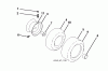 Jonsered LT2217 A (96041011300) - Lawn & Garden Tractor (2009-01) Ersatzteile WHEELS TIRES