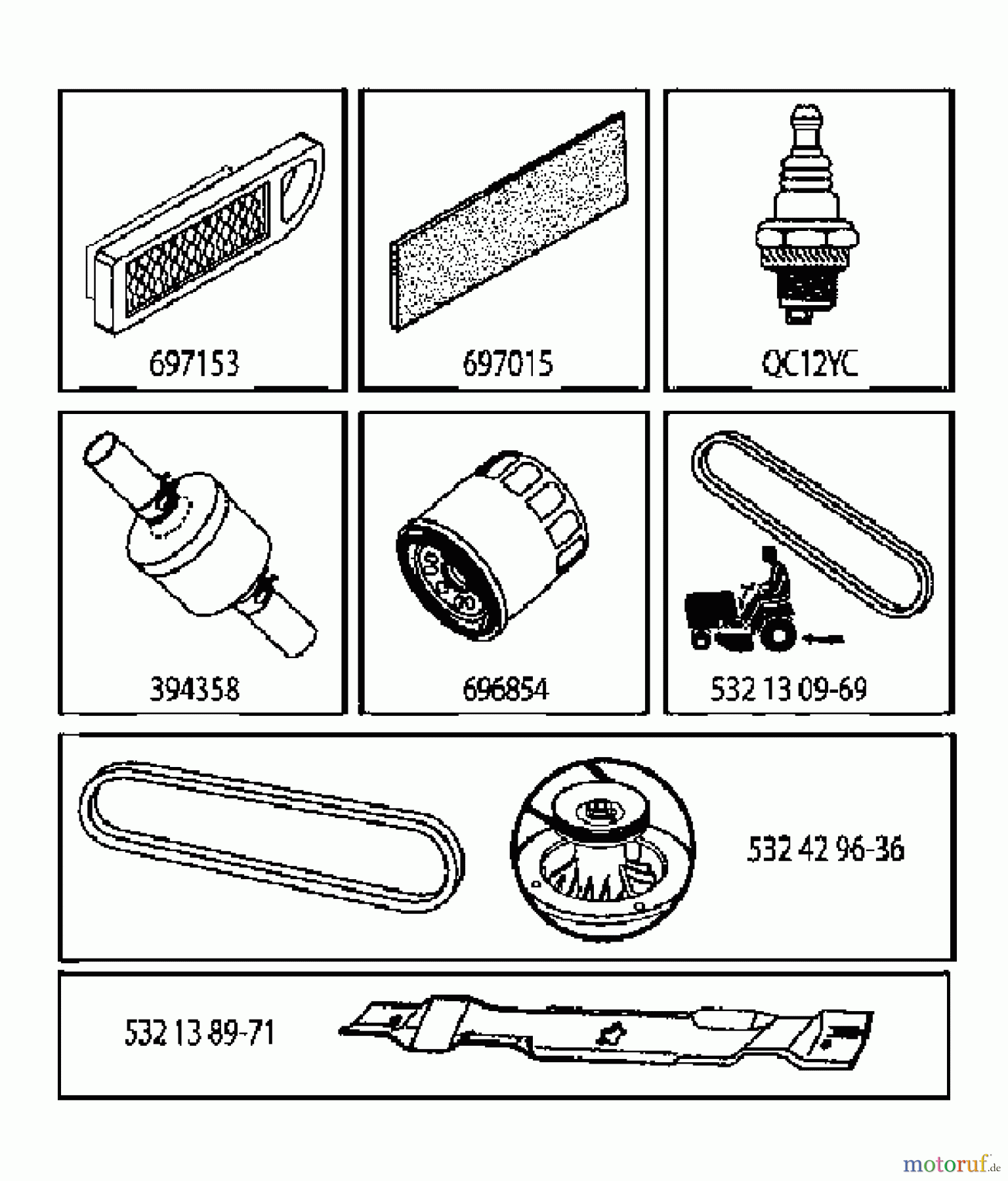 Jonsered Rasen und Garten Traktoren LT2217 A (96041011301) - Jonsered Lawn & Garden Tractor (2009-10) FREQUENTLY USED PARTS