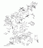 Jonsered LT2217 CMA (96061023800) - Lawn & Garden Tractor (2008-10) Ersatzteile CHASSIS ENCLOSURES