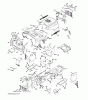 Jonsered LT2217 CMA (96061027200) - Lawn & Garden Tractor (2010-01) Ersatzteile CHASSIS ENCLOSURES
