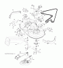 Jonsered LT2217 CMA (96061027300) - Lawn & Garden Tractor (2010-01) Ersatzteile MOWER DECK / CUTTING DECK