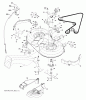 Jonsered LT2217 CMA (96061027301) - Lawn & Garden Tractor (2010-03) Ersatzteile MOWER DECK / CUTTING DECK