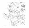 Jonsered LT2218 A (96041005801) - Lawn & Garden Tractor (2009-02) Ersatzteile CHASSIS ENCLOSURES