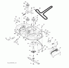 Jonsered LT2218 A (96041010500) - Lawn & Garden Tractor (2009-01) Ersatzteile MOWER DECK / CUTTING DECK