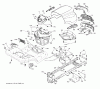 Jonsered LT2218 A (96041010503) - Lawn & Garden Tractor (2010-08) Ersatzteile CHASSIS ENCLOSURES