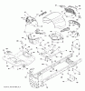Jonsered LT2218 A (96041023900) - Lawn & Garden Tractor (2012-10) Ersatzteile CHASSIS ENCLOSURES